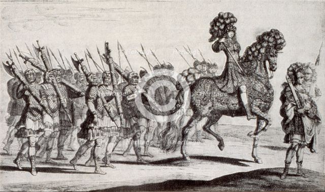 Karl XI, carousel at his reign in 1672.  Creator: David Klocker Ehrenstrahl.