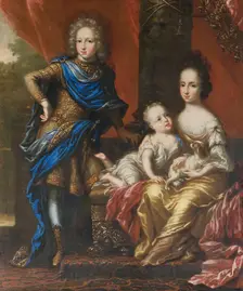 Karl XII, 1682-1718, King of Sweden, his Sisters Hedvig Sofia, 1681-1708, c17th century. Creator: David Klocker Ehrenstrahl
