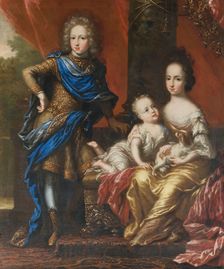 Karl XII, 1682-1718, King of Sweden, his Sisters Hedvig Sofia, 1681-1708, c17th century. Creator: David Klocker Ehrenstrahl