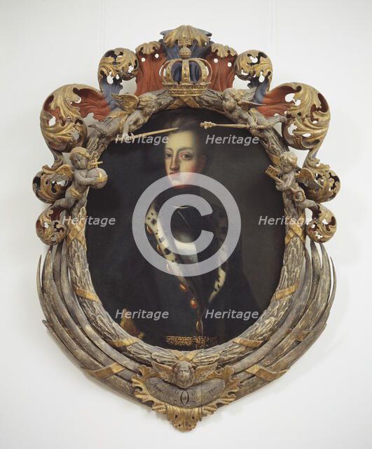 Karl XII, 1682-1718, King of Sweden, late 17th-early 18th century. Creator: Workshop of David von Krafft.