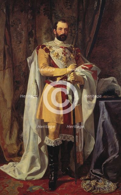Karl XV, 1826-1872, king, 1861. Creator: Johan Fredrik Hockert.