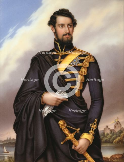 Karl XV, 1826-1872, King of Sweden, c1850s. Creator: Gotthelf Rudolf Asel.