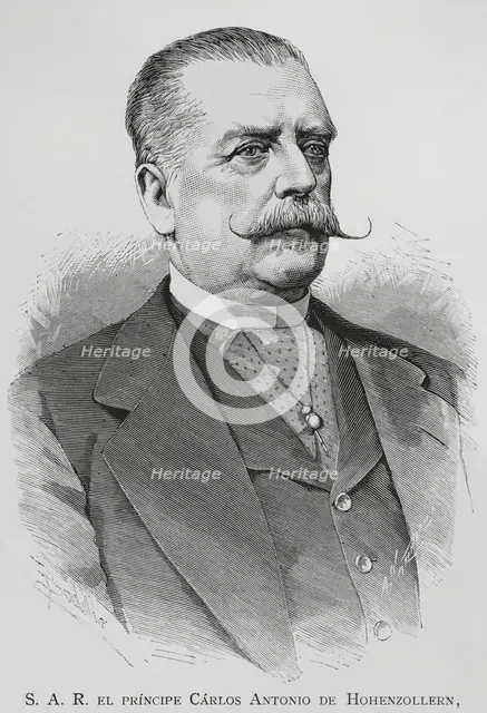 Karl Anton, (1811-1885), Prince of Hohenzollern-Sigmaringen, (1848-1849), 1883.  Creator: Arturo Carretero y Sánchez.
