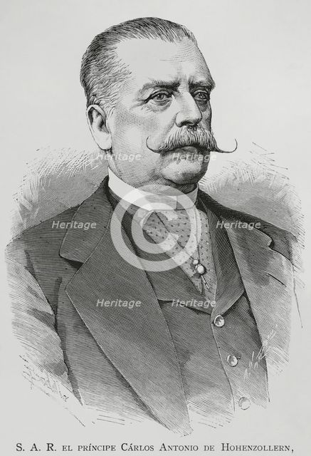 Karl Anton, (1811-1885), Prince of Hohenzollern-Sigmaringen, (1848-1849), 1883.  Creator: Arturo Carretero y Sánchez.