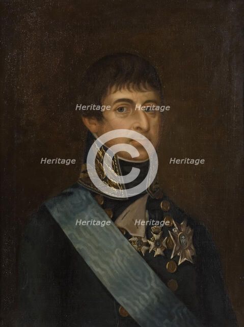 Karl August, 1768-1810, Duke of Holstein-Sonderburg-Augustenborg, Crown Prince of Sweden, 1830. Creator: Johan Gustaf Köhler.