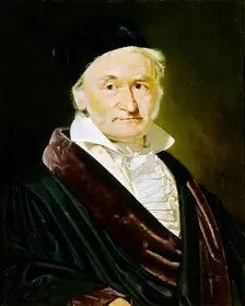 Karl Friedrich Gauss, German mathematician, astronomer and physicist, 1840. Artist: Christian Albrecht Jensen