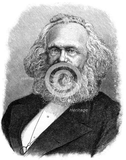 Karl Heinrich Marx, German philosopher, political economist, and revolutionary, (1903). Artist: Unknown