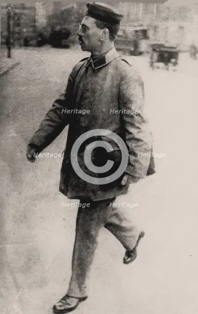 Karl Liebknecht as a soldier, 1915. Creator: Anonymous.