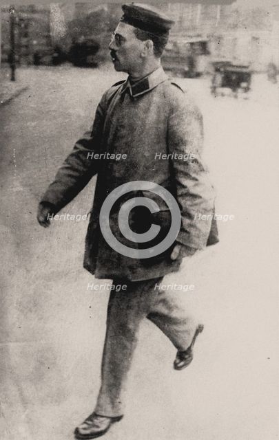 Karl Liebknecht as a soldier, 1915. Creator: Anonymous.