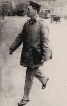 Karl Liebknecht as a soldier, 1915. Creator: Anonymous