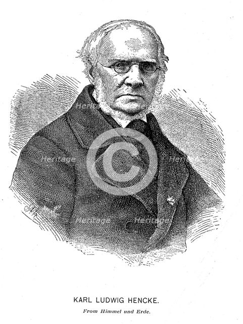 Karl Ludwig Hencke (1793-1866), German astonomer. Artist: Unknown