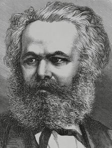 Karl Marx, (1818-1883), German philosopher, economist and communist politician, 1883. Creator: Tomás Carlos Capuz