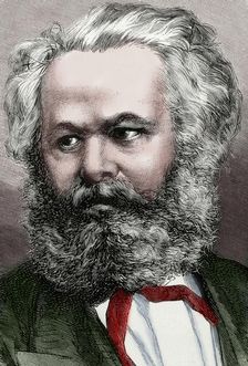 Karl Marx (1818-1883), German philosopher, political economist and communist, 1872. Creator: Capuz