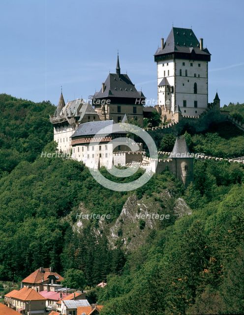 Karlstejn Castle, Czech Republic. Creator: Peter Thompson.