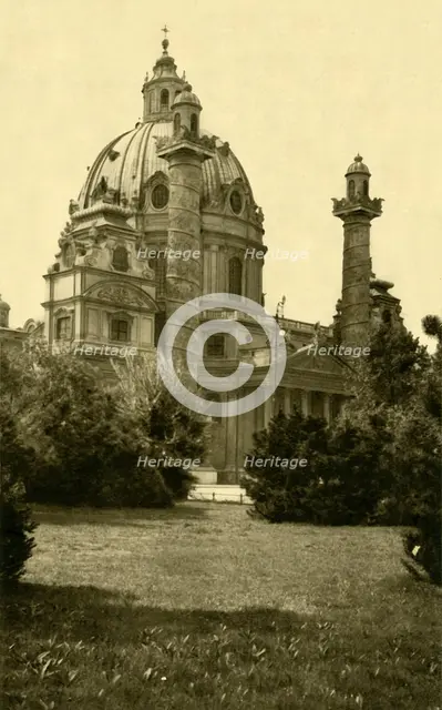 Karlskirche, Vienna, Austria, c1935. Creator: Unknown.