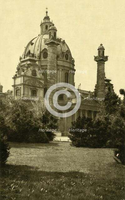 Karlskirche, Vienna, Austria, c1935. Creator: Unknown.