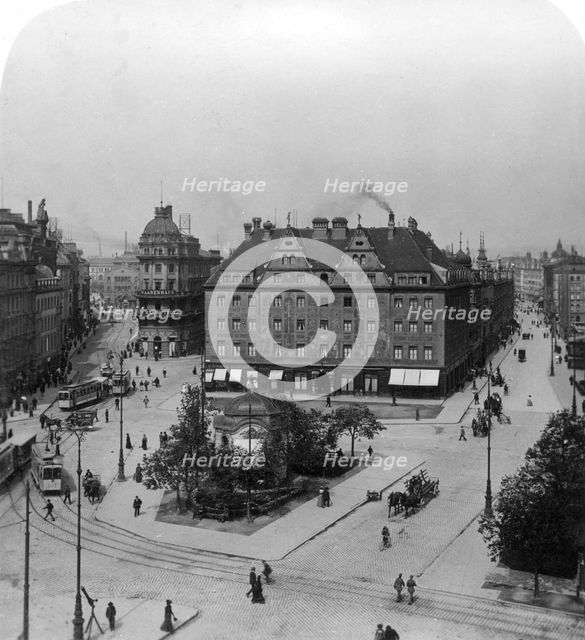 Karlsplatz, Munich, Germany, c1900s.Artist: Wurthle & Sons