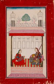 Karnati Ragini, Folio from a Ragamala (Garland of Melodies), between c1730 and c1740. Creator: Unknown