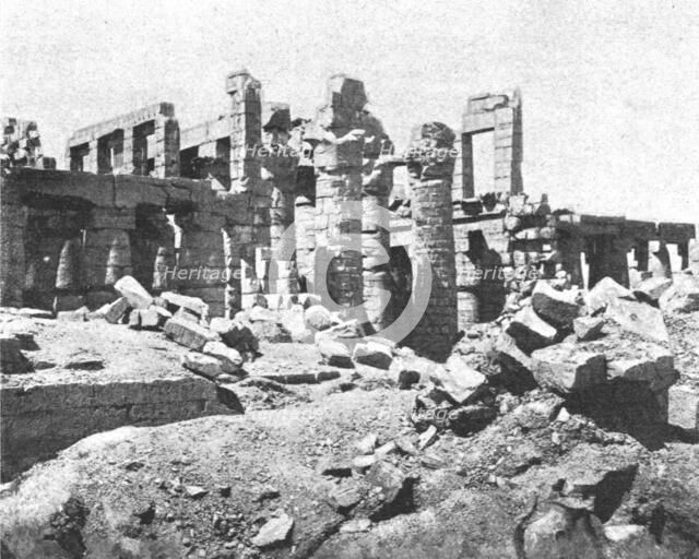 ''Karnak: Ruines du troisieme pylone du grand temple; Le Nord-Est Africain', 1914. Creator: Unknown.