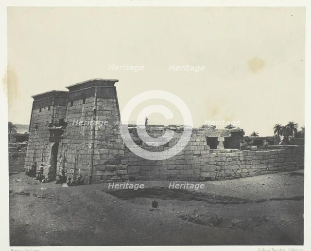 Karnak, Temple de Khons; Thèbes, 1849/51, printed 1852. Creator: Maxime du Camp.