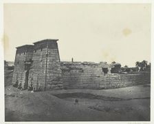 Karnak, Temple de Khons; Thèbes, 1849/51, printed 1852. Creator: Maxime du Camp