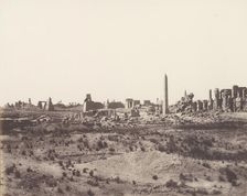 Karnak (Thèbes), Vue Générale des Ruines Prise du Nord-Est, en V, 1851-52, printed 1853-54. Creator: Félix Teynard