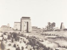 Karnak (Thèbes), Vue Générale des Ruines Prise du Point B, 1851-52, printed 1853-54. Creator: Félix Teynard