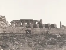 Karnak (Thèbes), Enciente du Palais Vue du Point H, 1851-52, printed 1853-54. Creator: Félix Teynard