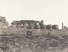 Karnak (Thèbes), Enciente du Palais Vue du Point H, 1851-52, printed 1853-54. Creator: Félix Teynard