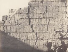 Karnak (Thèbes), Palais - Salle Hypostyle - Décoration de la Paroi Int..., 1851-52, printed 1853-54. Creator: Félix Teynard