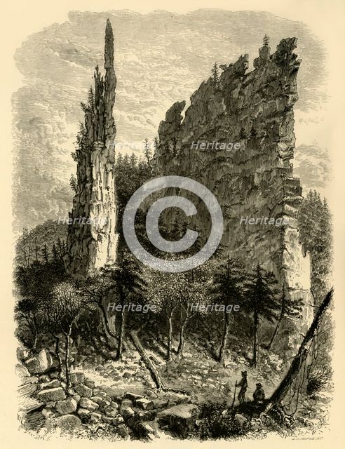 'Karr's Pinnacles', 1872. Creator: William Ludwell Sheppard.
