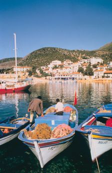Kas harbour, Turkey. Creator: Vivienne Sharp
