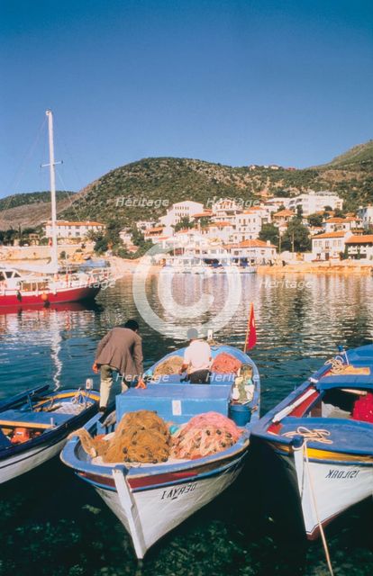 Kas harbour, Turkey. Creator: Vivienne Sharp.