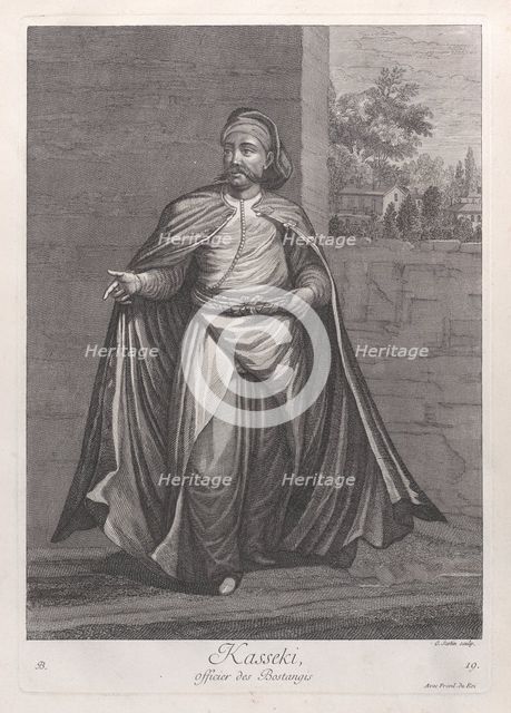 Kasseki, officier des Bostangis, 1714-15. Creator: Unknown.