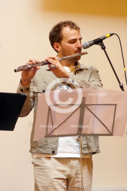 Kasper Reitkerk, Indo Jazz Fusion Revisited, Loughton Methodist Church, Loughton, Essex, 2024. Creator: Brian O'Connor.