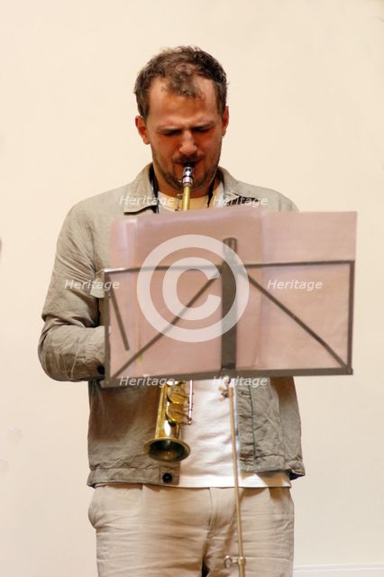 Kasper Reitkerk, Indo Jazz Fusion Revisited, Loughton Methodist Church, Loughton, Essex, 2024. Creator: Brian O'Connor.