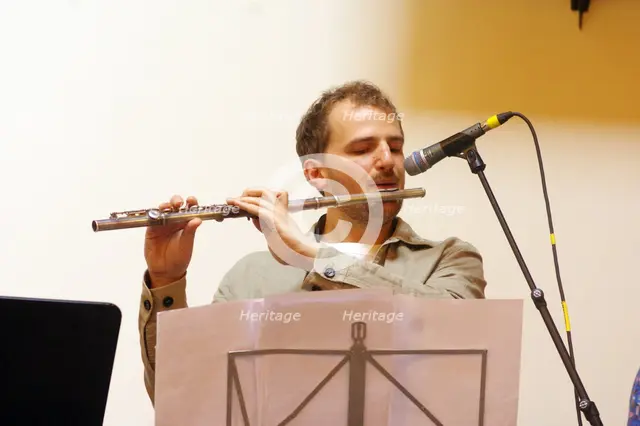 Kasper Reitkerk, Indo Jazz Fusion Revisited, Loughton Methodist Church, Loughton, Essex, 2024. Creator: Brian O'Connor.