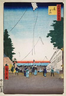 Kasumigaseki (One Hundred Famous Views of Edo), 1856-1858. Creator: Hiroshige, Utagawa (1797-1858)