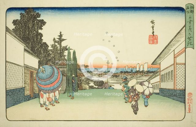 Kasumigaseki, from the series "Famous Places in Edo (Koto meisho)", c. 1832/34. Creator: Ando Hiroshige.