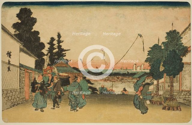 Kasumigaseki, from the series "Famous Places in Edo (Koto meisho)", c. 1839/42. Creator: Ando Hiroshige.