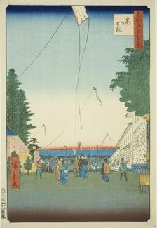 Kasumigaseki, from the series "One Hundred Famous Views of Edo (Meisho Edo hyakkei)", 1857. Creator: Ando Hiroshige