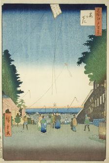 Kasumigaseki, from the series "One Hundred Famous Views of Edo (Meisho Edo hyakkei)", 1857. Creator: Ando Hiroshige