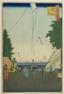 Kasumigaseki, from the series "One Hundred Famous Views of Edo (Meisho Edo hyakkei) 1857. Creator: Ando Hiroshige