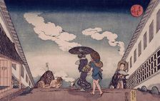 Kasumigaseki, published 1834. Creator: Utagawa Kuniyoshi