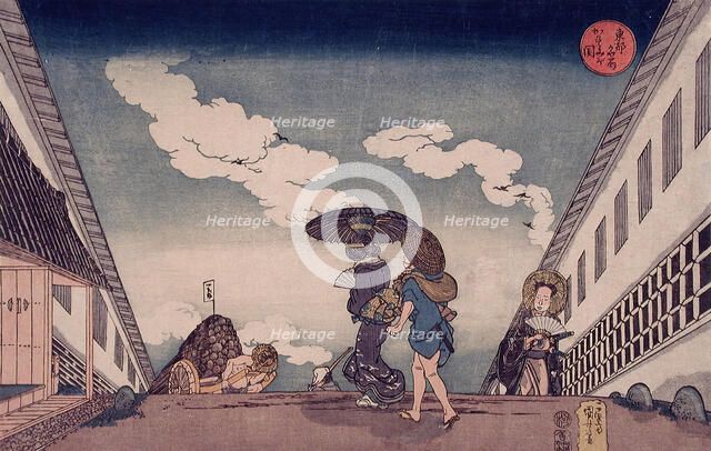 Kasumigaseki, published 1834. Creator: Utagawa Kuniyoshi.