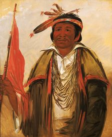Ke-chím-qua, Big Bear, 1830. Creator: George Catlin