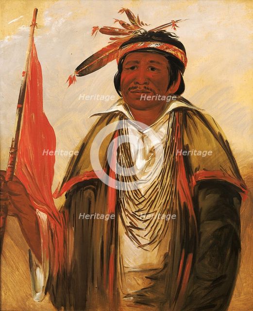 Ke-chím-qua, Big Bear, 1830. Creator: George Catlin.