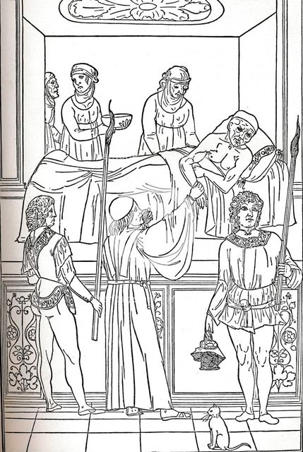 'Ketham: Fasciculus Medicinae, Venice, 1493, The Treatment Of The Plauge', c1493. Artist: Unknown.