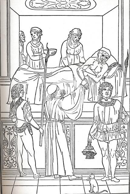 'Ketham: Fasciculus Medicinae, Venice, 1493, The Treatment Of The Plauge', c1493. Artist: Unknown.