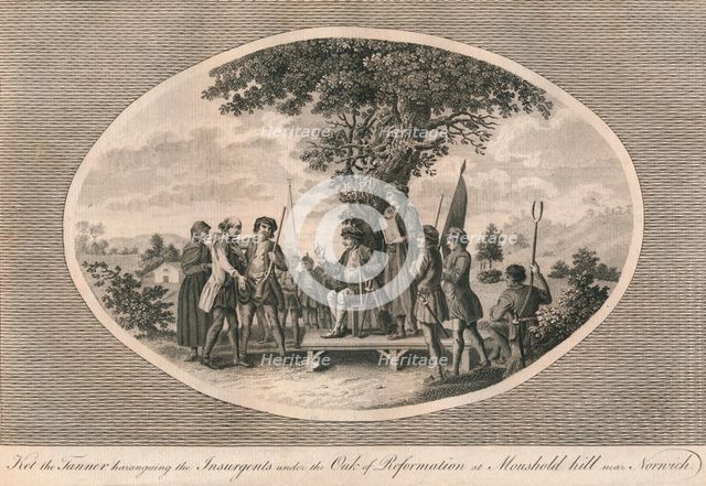 Kett's Rebellion, Norfolk, 1549 (1793). Artist: Unknown.